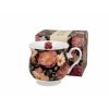 H386 SPRING ROSES BLACK Hrnek na čaj 500 ml od DUO