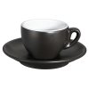 215328 ROMA Silnostěnný šálek s podšálkem 50 ml černý Cilio