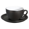 215335 ROMA Silnostěnný šálek s podšálkem 50 ml černý CILIO