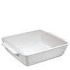 0750138224 BURGUND Čtvercová zapékací miska 28x24x6,5 cm bílá Kuchenprofi (2)