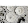 EMBOS LINE ESENCE Krásné klasické porcelánové bílé talíře s černým dekorem od by inspire