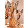 33034 36 GABRIEL Přírodní dřevěný anděl 36 cm od Paramit