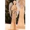 RAFAEL Velký dřevěný anděl 42 cm mangovníkové dřevo