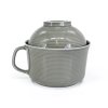 8947 15 00 DEUX Hrnek s miskou 900 ml šedý Keramický hrnek s keramickou miskou 900 ml ideální pro polévky, velký čaj, salát i těstoviny skvělý tip na dárek