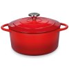 0401000424 a PROVENCE Litinový hrnec kulatý červený 24 cm od Kuchenprofi
