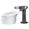 ECO Creme Brulée Set 5 ks - flambovací pistole + porcelánové misky 4 ks