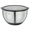 DELUXE Mísa s protiskluzovým dnem a víkem 2,5 l/Ø 20 cm nerez