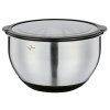 DELUXE Mísa s protiskluzovým dnem a víkem 4,5 l/Ø 24 cm nerez
