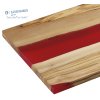 058635 Servírovací prkénko olivové dřevo pryskyřice červená 45x22x1,5 cm Zassenhaus (1)