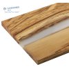 058642 Servírovací prkénko 45x22x1,5 cm olivové dřevoprůhledná pryskyřice Zassenhaus (1)