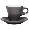215526 NAPOLI capuccino šálek s podšálkem 125 ml šedý Cilio (1)