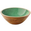080414 BRUSH GREEN Mísa na potraviny Ø 30 cm11,5 cm mangové dřevo Zassenhaus (1)