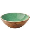 080421 BRUSH GREEN Mísa na potraviny Ø 35 cm12 cm mangové dřevo Zassenhaus (2)