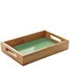 080445 BRUSH GREEN Servírovací podnos 30,5x20x5,5 cm mangové dřevo Zassenhaus (2)