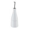 Nádoba na ocet 250 ml bílá porcelán/nerez