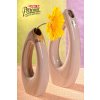 Váza béžová 23 cm Pip  - Paramit - 5506-23C