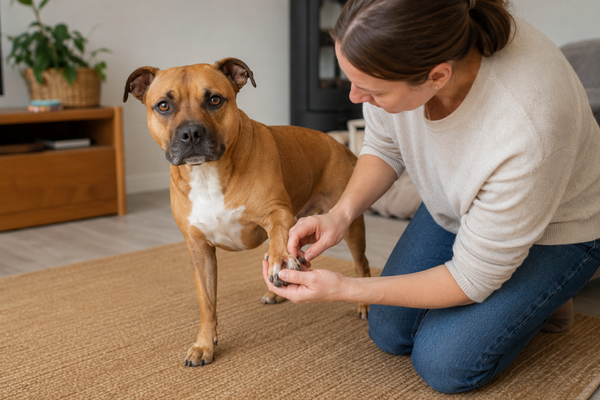 Boule mezi prsty u psa: Příčiny, léčba a kdy k veterináři