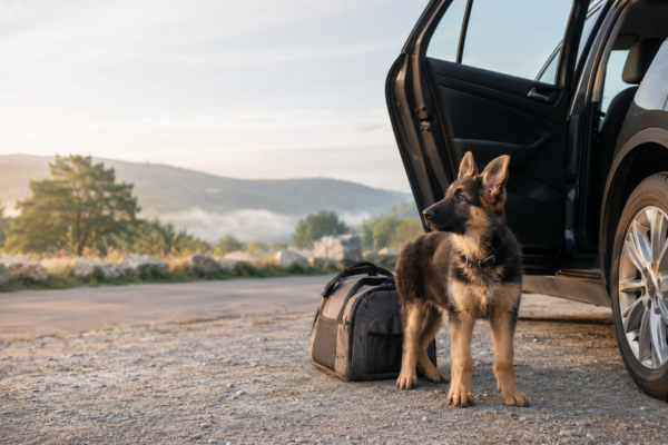 Cestování se štěnětem: Jak zvládnout auto, delší cestu i zahraničí