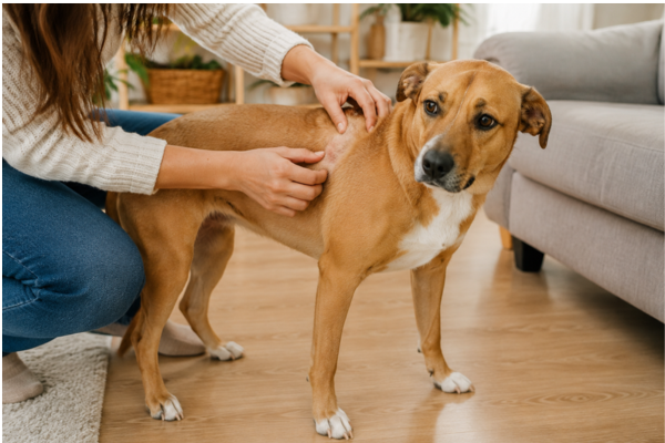 Červené fleky na kůži u psa: Příčiny a kdy k veterináři