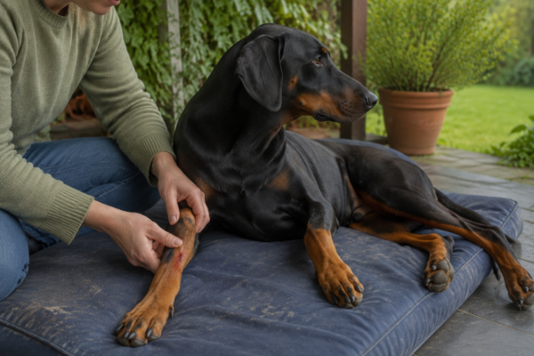Rozlízaná rána u psa: Co dělat a kdy jet k veterináři