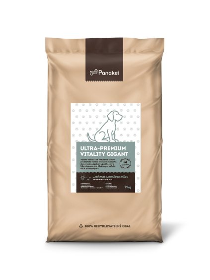 Balení granulí Panakei Jehněčí + Hovězí pro velká a obří štěňata
