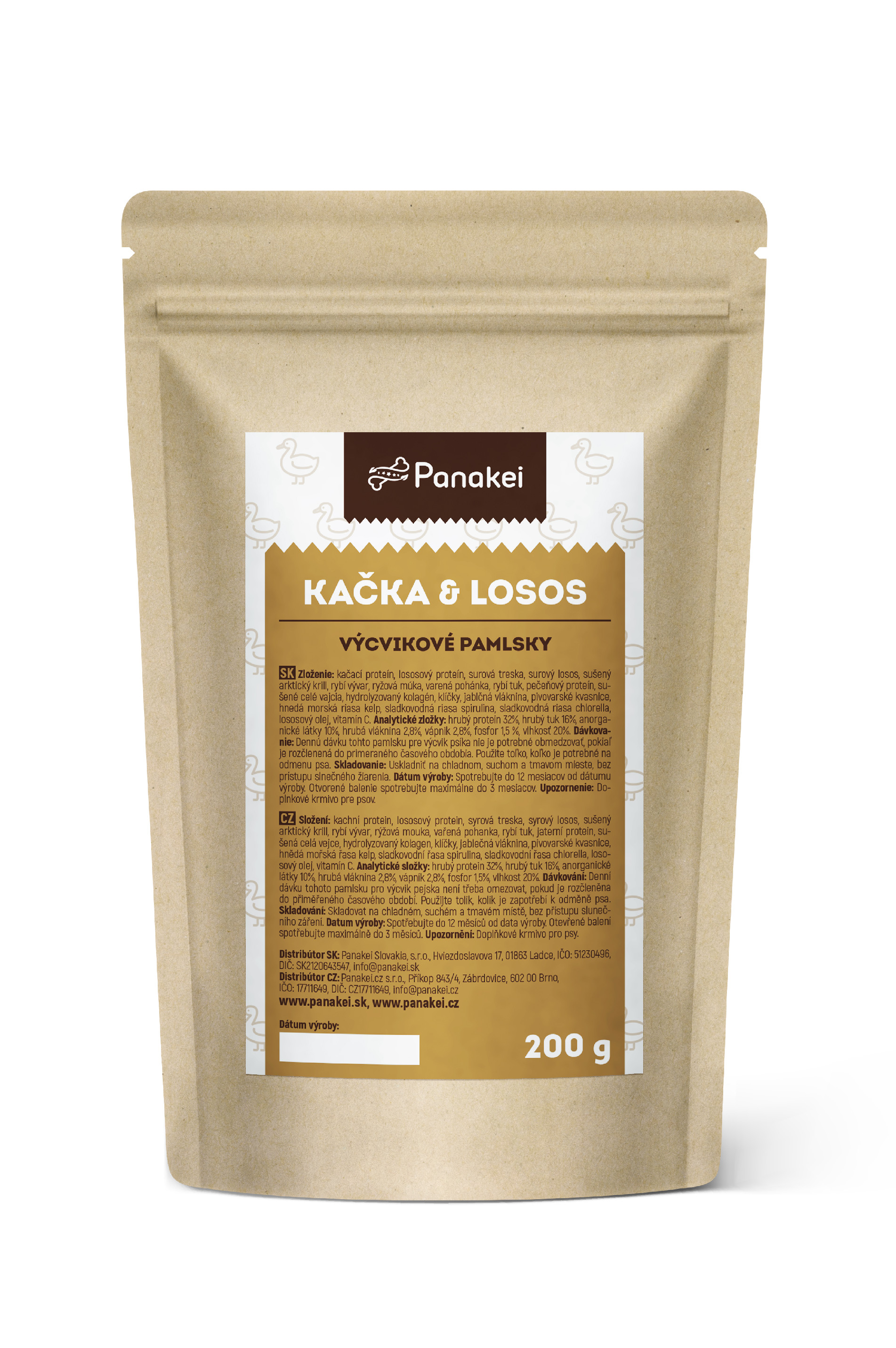 Výcvikové pamlsky pro psy - Kachna ✅ 200 g | Panakei.cz