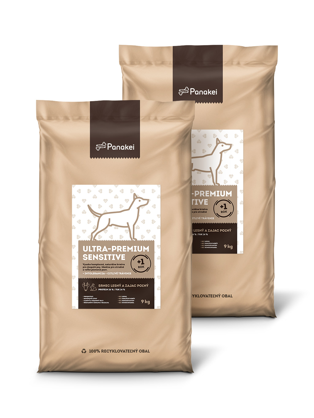 Panakei - Hypoalergenní granule pro psy SENSITIVE (Daněk) - 9kg
