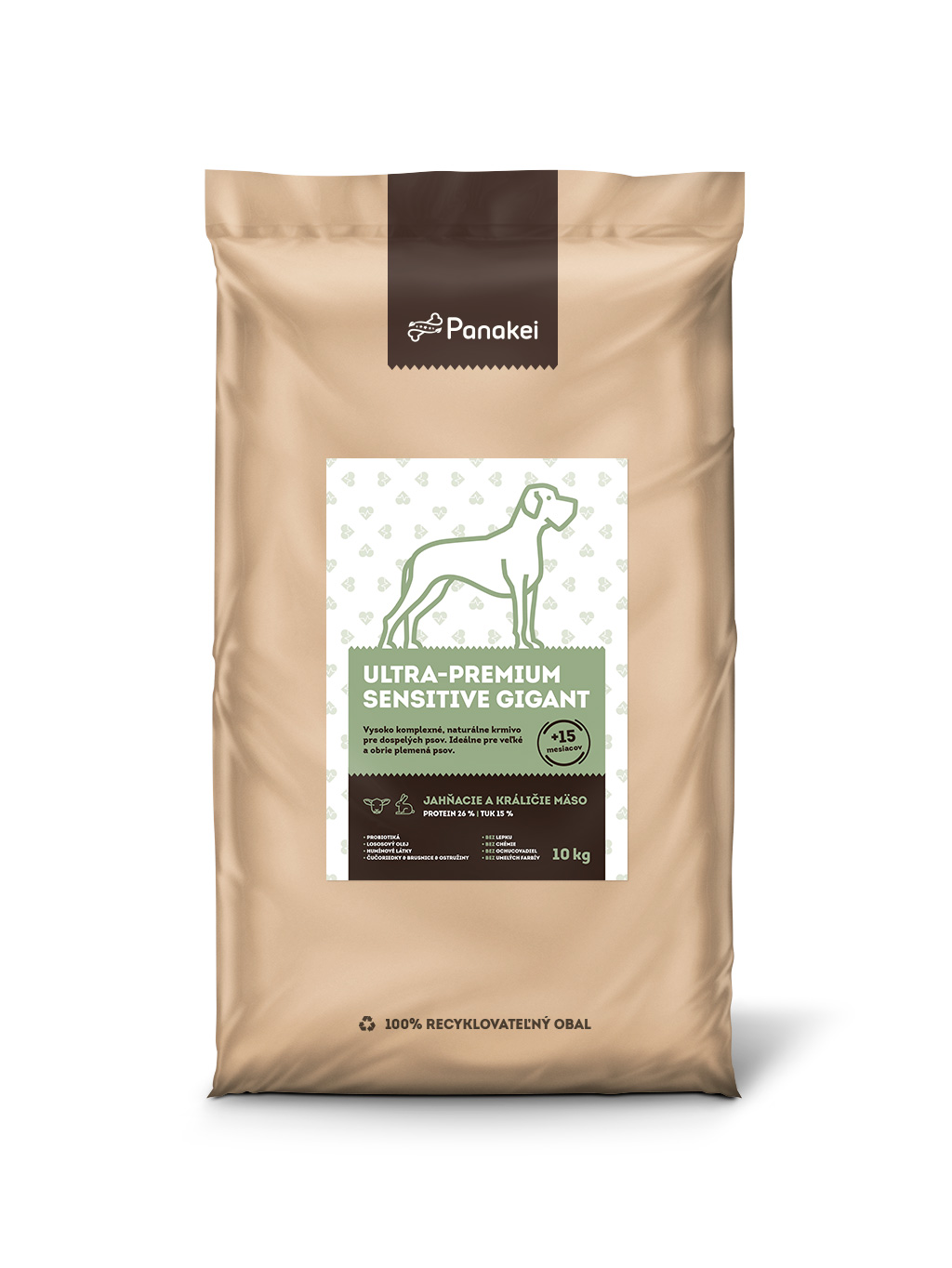 Granule pro psy SENSITIVE ✅ Jehněčí+Králik 10kg | Panakei.cz