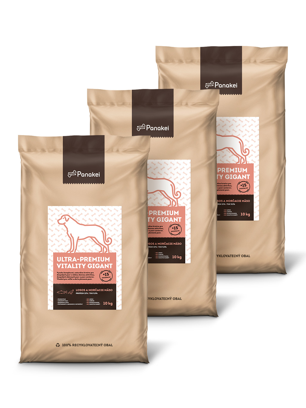 Granule pro psy LIGHT/SENIOR ✅ (Losos) 30kg | Panakei.cz