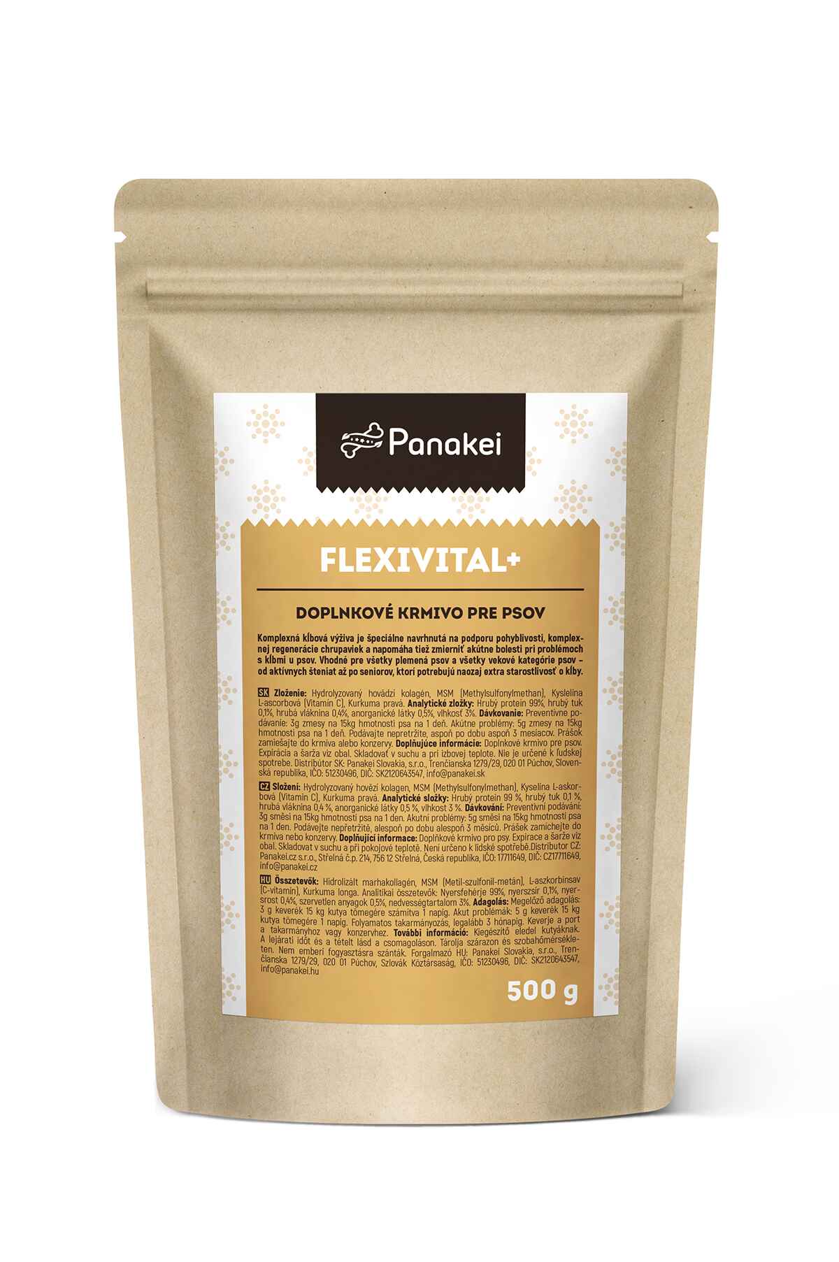 Panakei Slovakia, s.r.o. Kloubní výživa pro psy Flexivital+ Balení: 250g