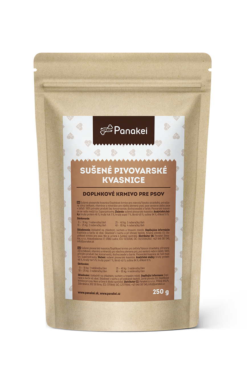 Panakei Slovakia, s.r.o. Sušené pivovarské kvasnice pro psy