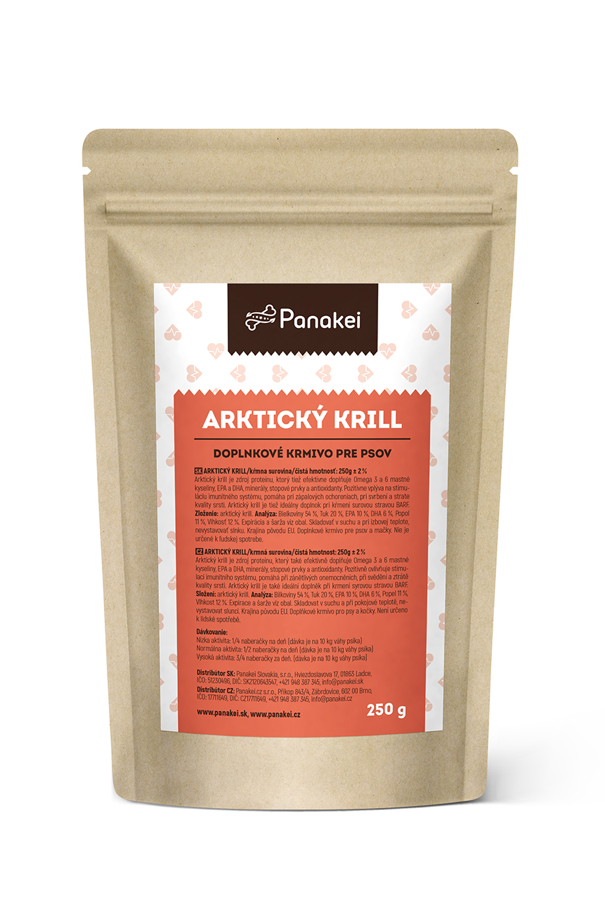 Panakei - Arktický krill pro psy (omega 3+6, EPA+DHA) - 250g