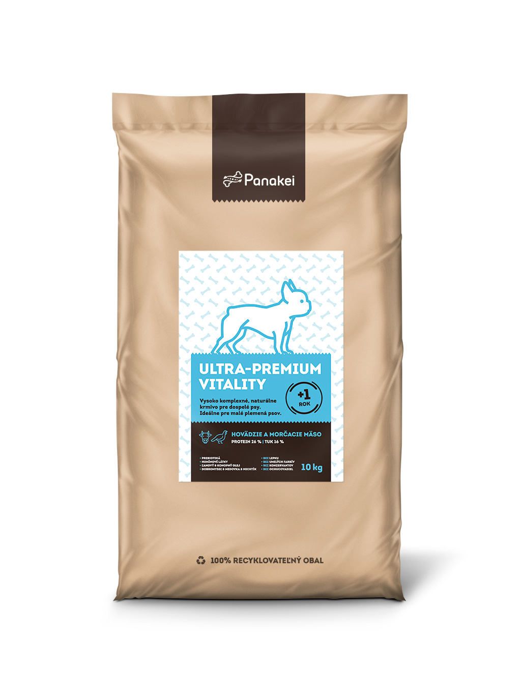 Panakei Slovakia, s.r.o. Granule pro dospělé psy (XS-S) - Hovězí + Krůtí 10kg