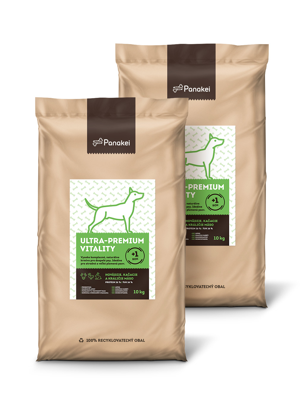 Granule pro psy - Hovězí+Kachna+Králik ✅ 20kg | Panakei.cz