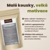 Grafika s výcvikovými pamlsky Panakei Ryby, jehněčí a hovězí s claimem Malé kousky, velká motivace a odrážkami o složení, superpotravinách a přibližně 350 měkkých kouscích v balení.