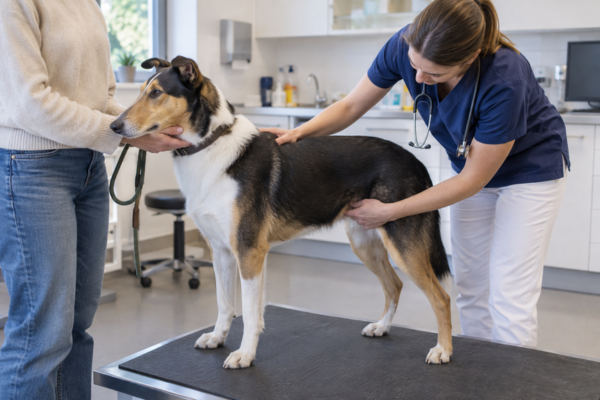 Zápal u psa: Príznaky, príčiny a kedy ísť k veterinárovi