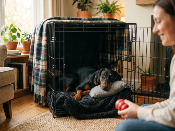 Tréning na klietku u psa