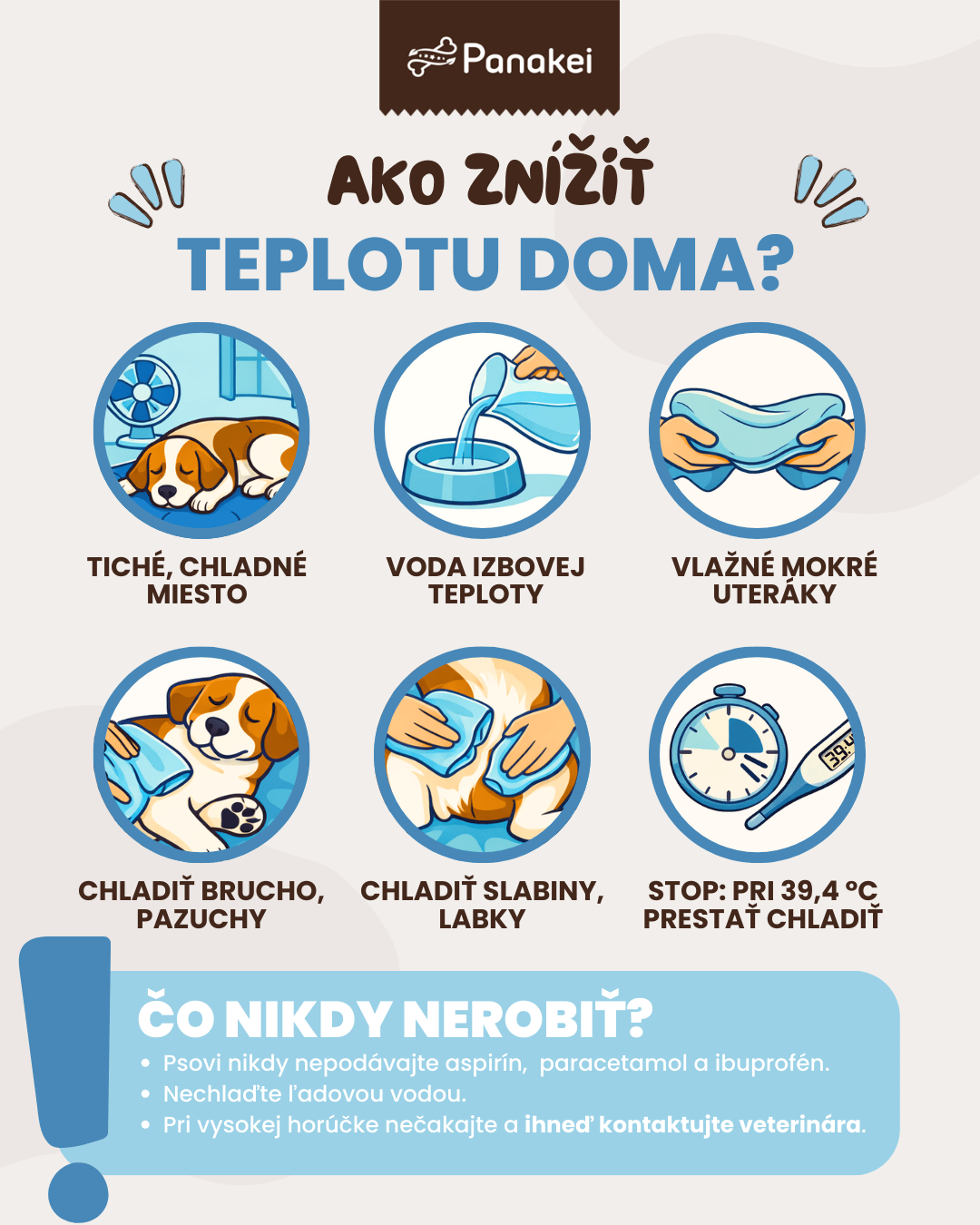 Ako znížiť psovi teplotu?