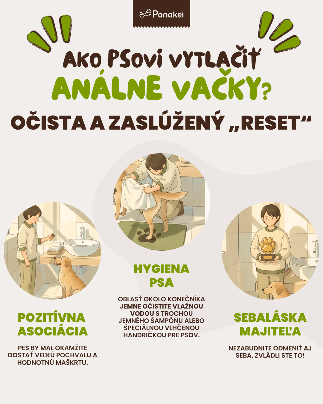 Ako psovi vytlačiť vačky?