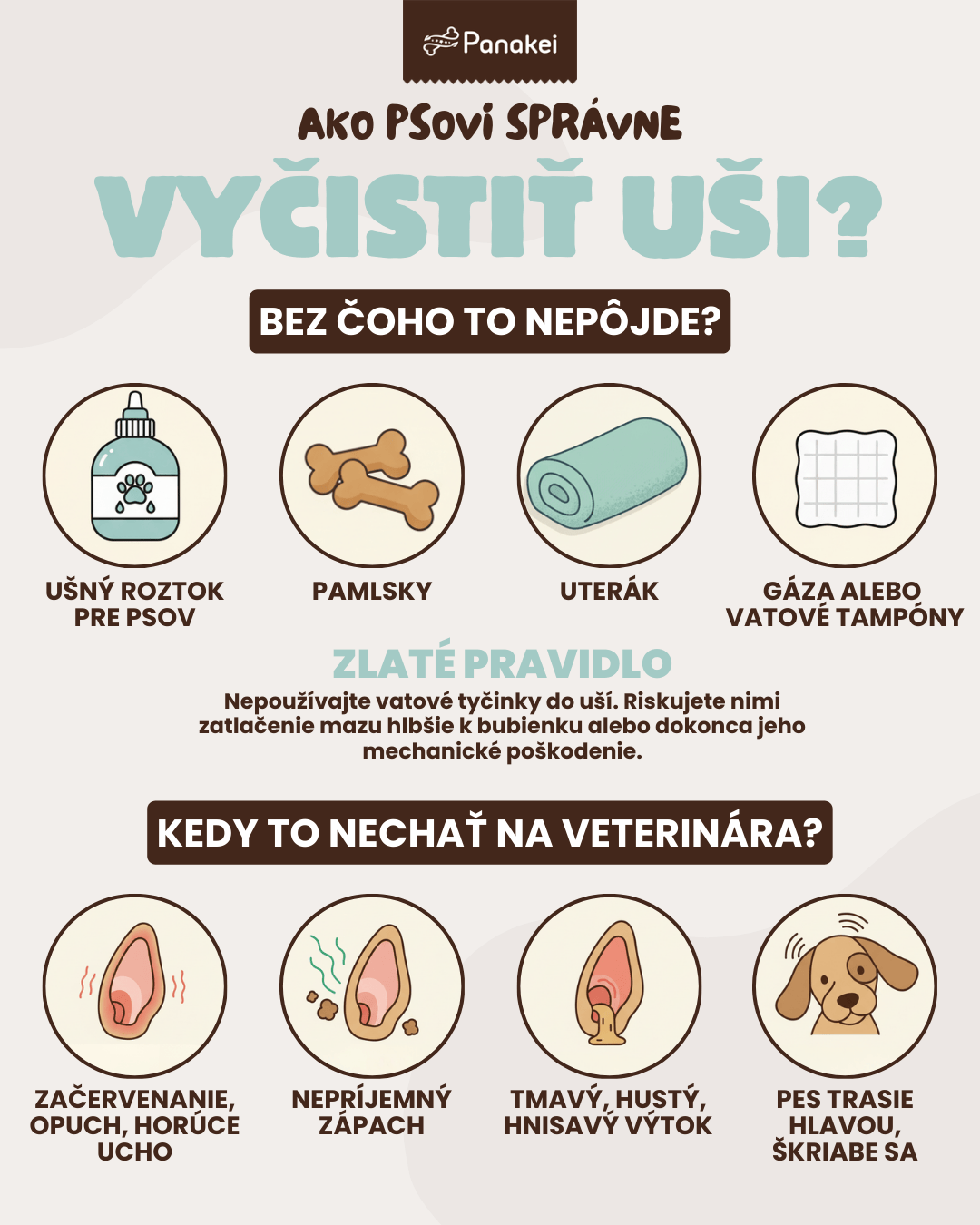 Ako vyčistiť psovi uši?