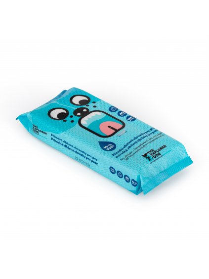 Balenie vlhčených obrúskov Panakei pre psov na čistenie labiek, srsti a pokožky