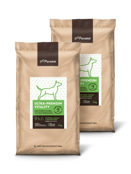 Panakei granule pre dospelých psov s vyššou aktivitou – Hovädzie, kačka a králik, balenie pre stredné plemená