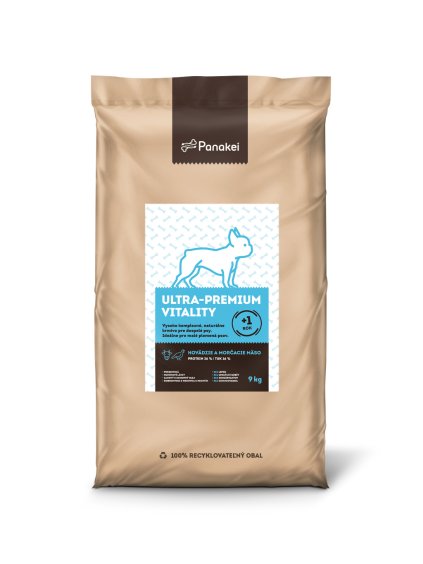 Balíček granúl pre psov Panakei Hovädzie + Morčacie 9 kg