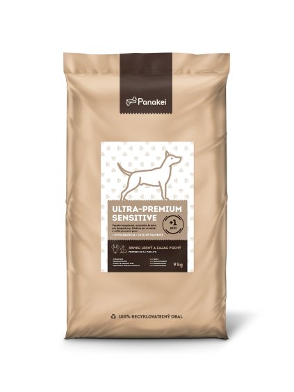 Balíček hypoalergénnych granúl Panakei Srnec + Zajac + Batát 9 kg (Sensitive) pre dospelých psov