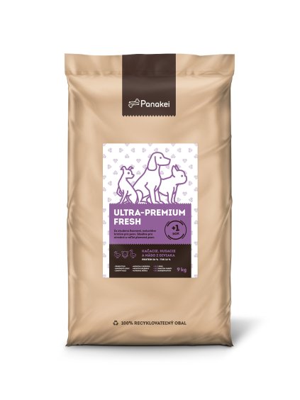 Balíček za studena lisovaných granúl Panakei Kačka + Hus + Diviak 9 kg