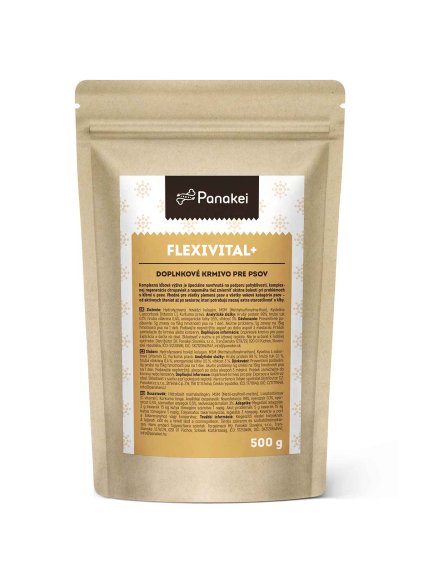 Balenie kĺbovej výživy pre psov Flexivital+ na bielom pozadí