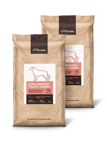 Granule pre seniorov a dospelých psov veľkých plemien s lososom a morčacím