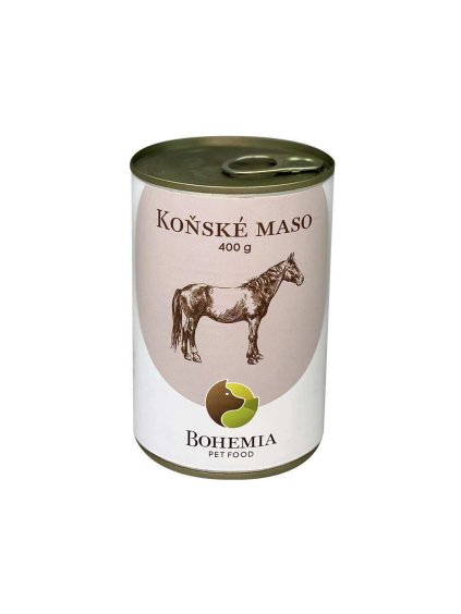 konzerva pre psa kon