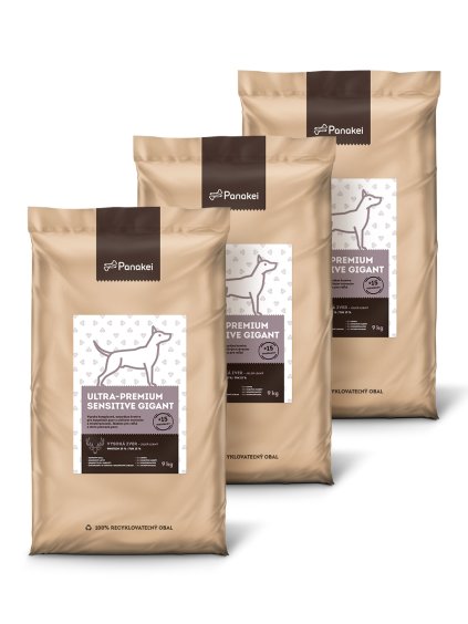 Granule pre veľké a obrie plemená psov Jeleň lesný 9 kg – monoproteínové hypoalergénne krmivo Panakei