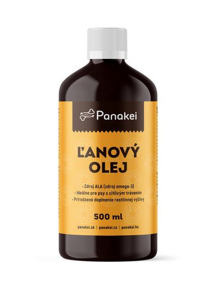 P Olej pro psy Lneny olej 500 ml packshot web